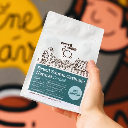 coffee sheep kava brazil santos carbonic natural decaf 250g v ruke
